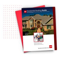 screenshot of Residential Roofing Guide brochure cover