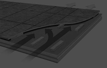Shaded image of GAF Thermacal nail base roof insulation panel
