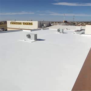 A new GAF roof on Alamogordo High School in NM.