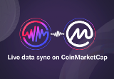 Live data sync on CoinMarketCap