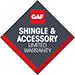 diamond logo for shingle & accessory warranty 